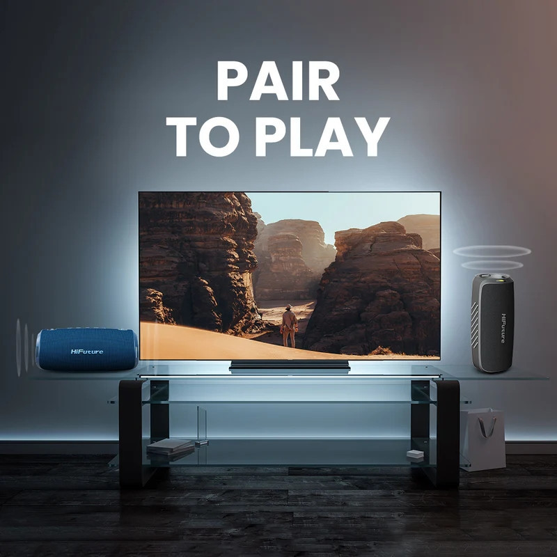 Тонколона HiFuture Gravity Black, 30W+15W, IPX7, 10h батерия, Bluetooth 5.3 TWS - 6972576181121 - 3