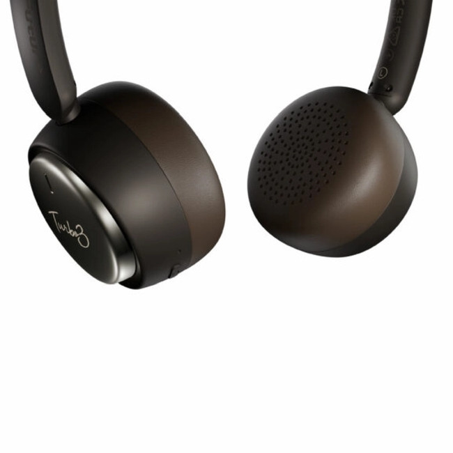 Слушалки HiFuture TURBO3, Bluetooth, USB Type-C, Adaptive Noise Cancelling, Brown - 6972576183125 - 2