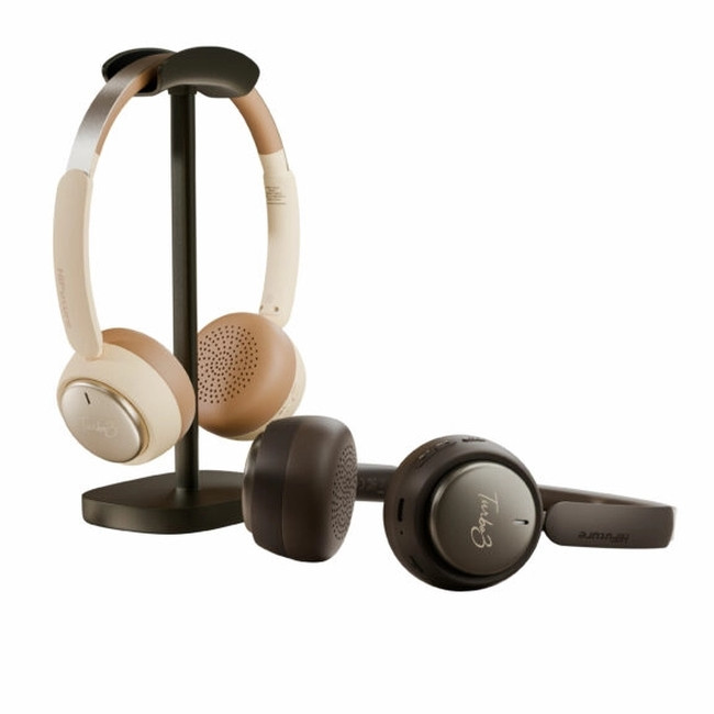 Слушалки HiFuture TURBO3, Bluetooth, USB Type-C, Adaptive Noise Cancelling, Brown - 6972576183125 - 5
