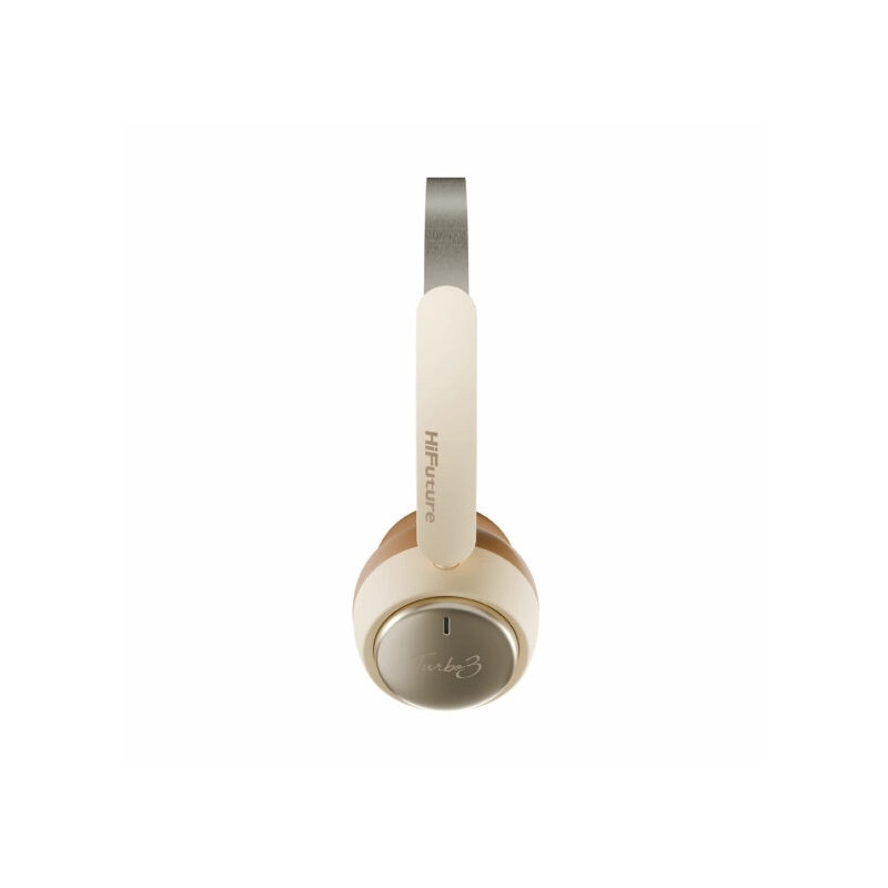 Слушалки HiFuture TURBO3, Bluetooth, Adaptive Noise Cancelling, Latte - 6972576183132 - 2