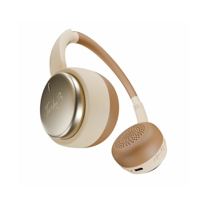 Слушалки HiFuture TURBO3, Bluetooth, Adaptive Noise Cancelling, Latte - 6972576183132 - 3