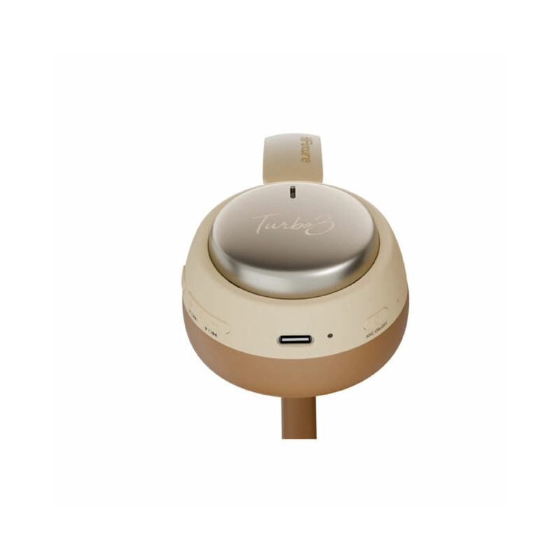 Слушалки HiFuture TURBO3, Bluetooth, Adaptive Noise Cancelling, Latte - 6972576183132 - 4