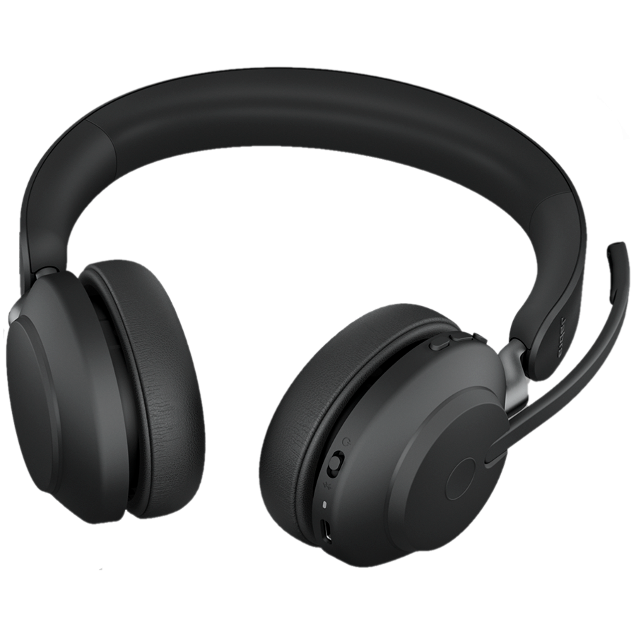 Безжични слушалки JABRA Evolve2 65, Stand, Bluetooth 5.0, 37h батерия, Черни - 26599-989-889 - 4