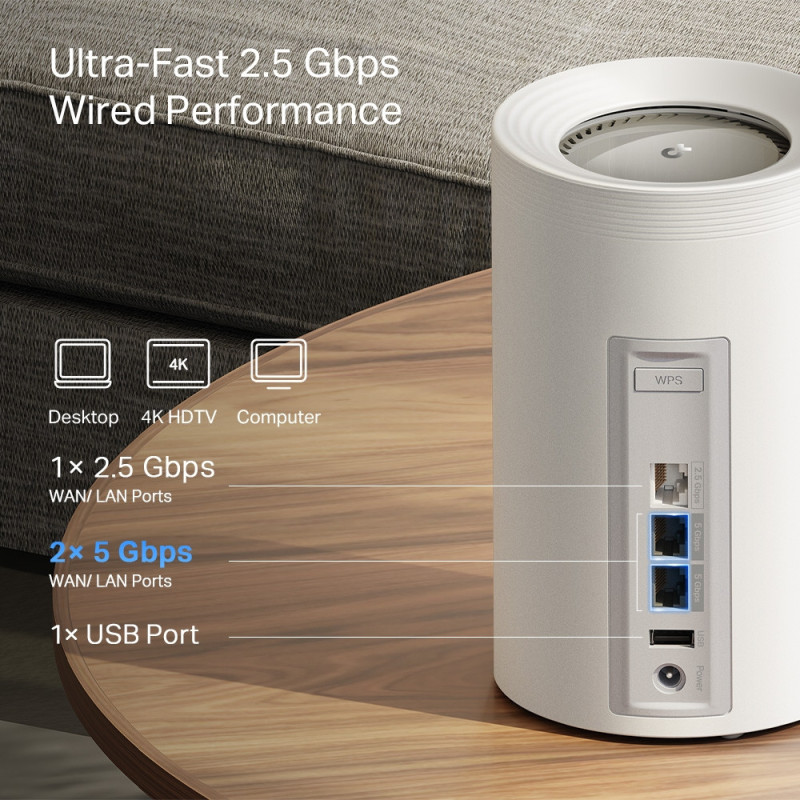 Mesh WiFi 7 система TP-Link Deco BE65 Pro (3-pack), BE9300 - 7