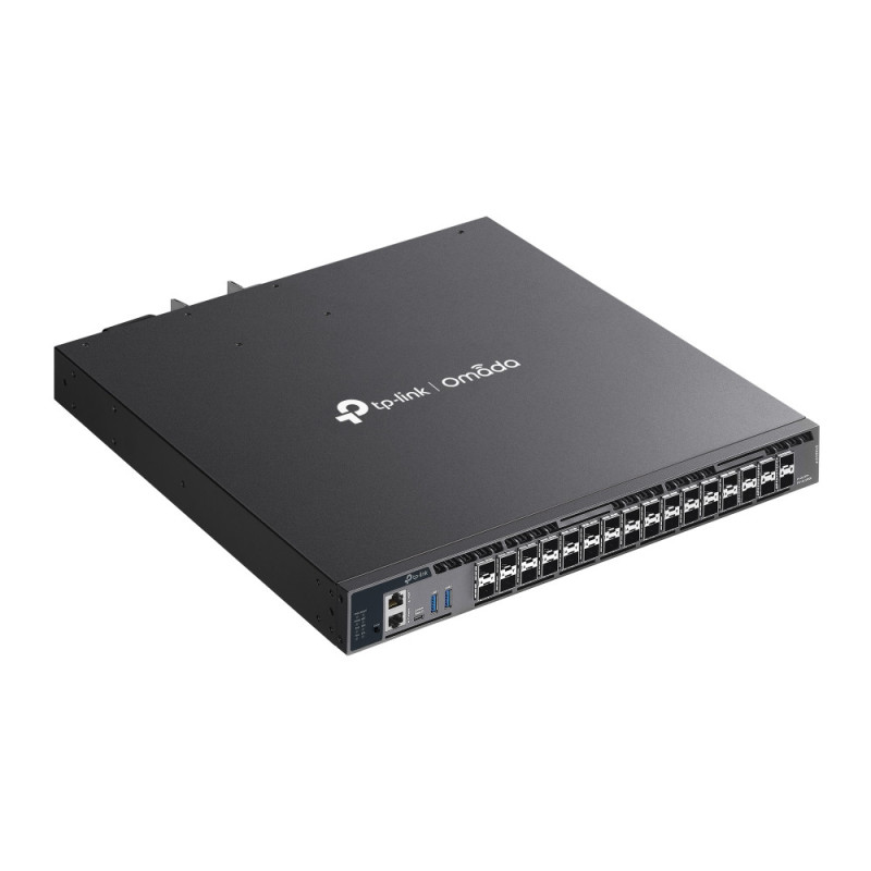Управляван комутатор TP-Link Omada SX6632YF, 26 порта 10G, 6 слота 25G, L3, Rackmount - 6