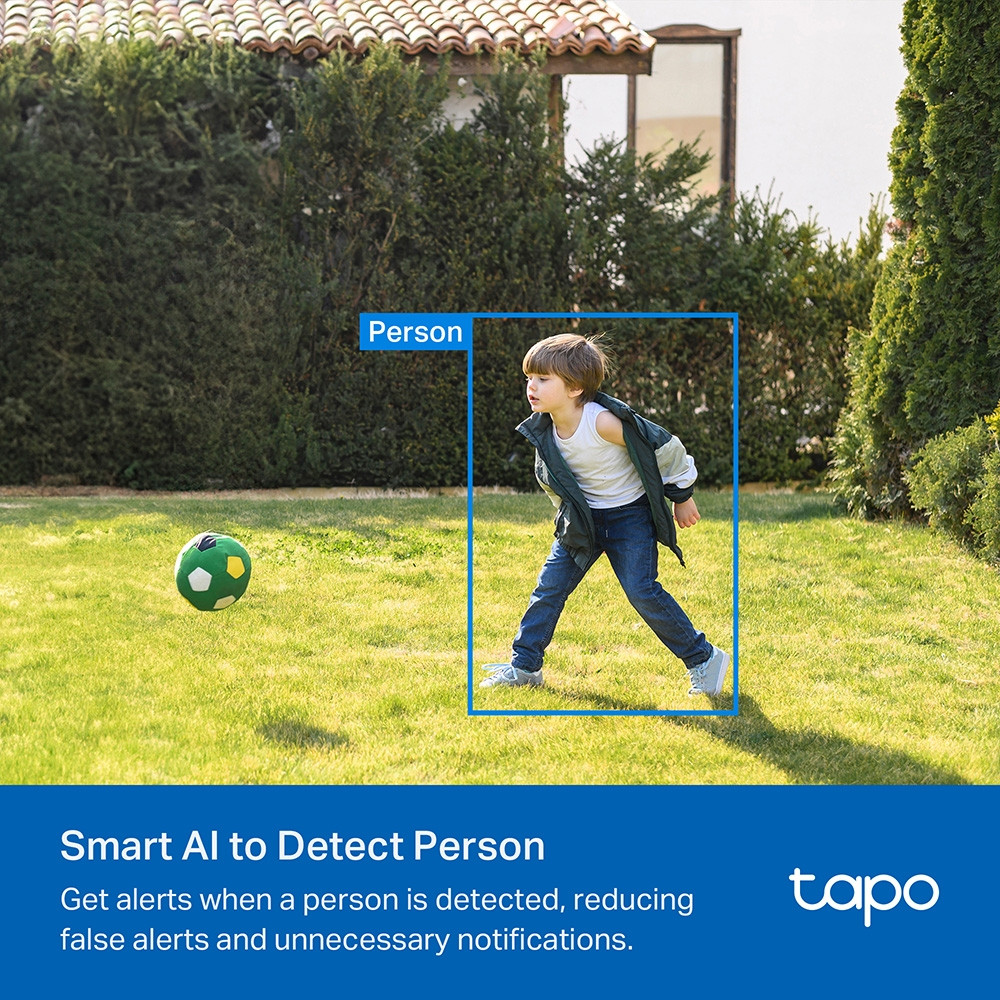 Интелигентна безжична охранителна камера TP-Link Tapo C410(4-pack), 2K QHD, AI Detection - 12