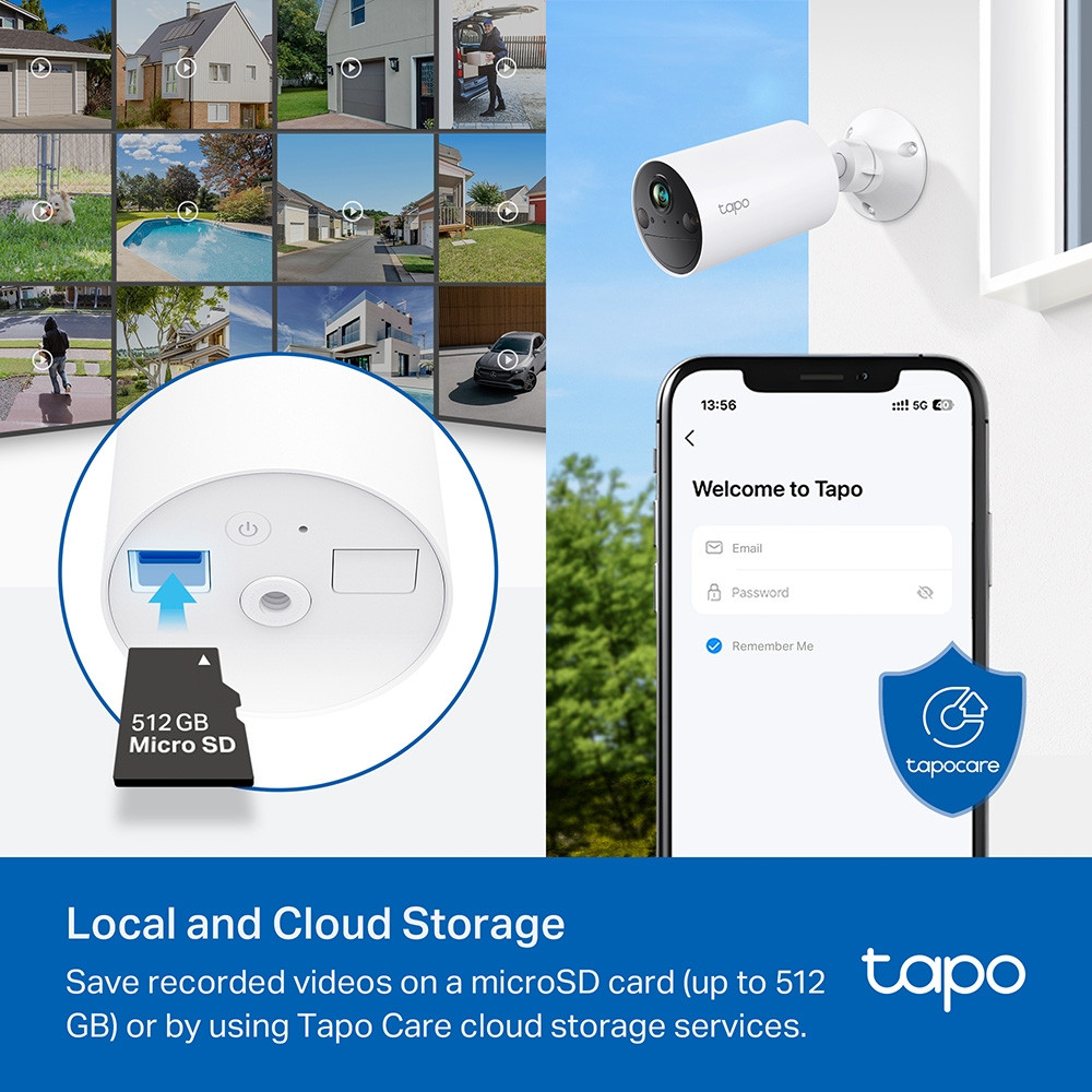 Интелигентна безжична охранителна камера TP-Link Tapo C410(4-pack), 2K QHD, AI Detection - 13
