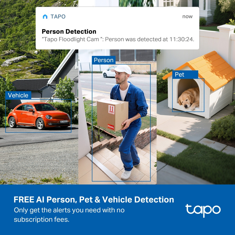 Охранителна камера TP-Link Tapo C615F KIT, 3MP, соларно захранване, Pan/Tilt, двупосочен аудио - 10
