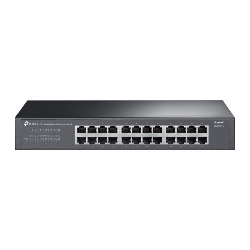 Мрежов комутатор TP-Link LS1024G, 24 порта Gigabit Ethernet - 1