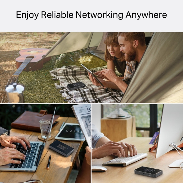 5G Wi-Fi рутер TP-Link M8550 AXE3600, 2.4" TFT Touch Screen, Dual Band 2.4GHz/5GHz, до 32 устройства - 9