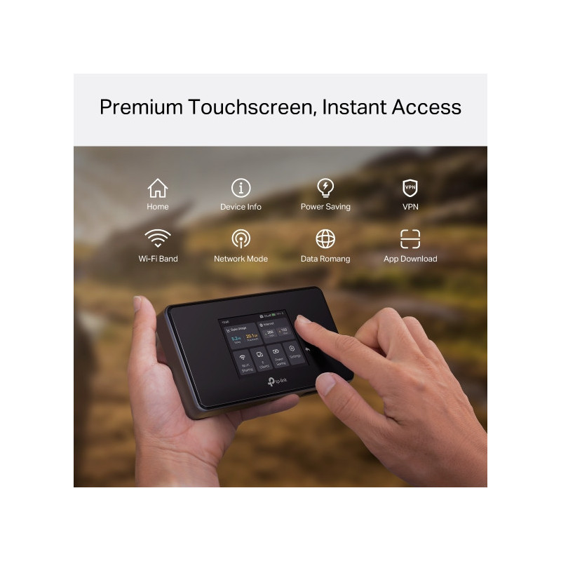 5G Wi-Fi рутер TP-Link M8550 AXE3600, 2.4" TFT Touch Screen, Dual Band 2.4GHz/5GHz, до 32 устройства - 10