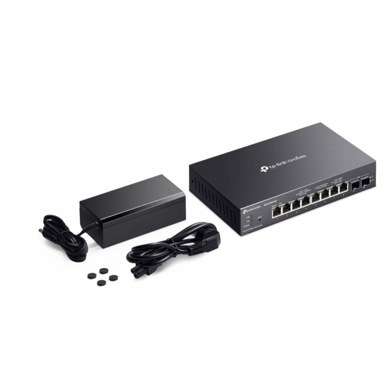 Интелигентен комутатор TP-Link Omada SG2210XMP-M2, 8 порта 2.5GBASE-T PoE+, 2 порта 10GE SFP+ - 2
