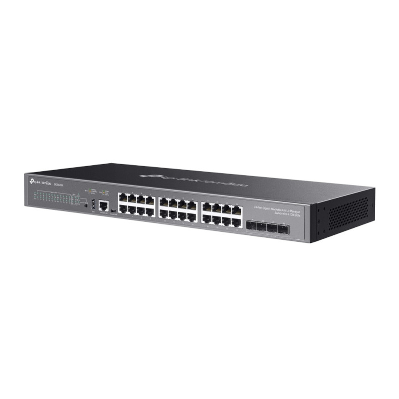 Мрежов комутатор TP-LINK Omada SG5428X, 24×1Gbps RJ45 + 4×10G SFP+, L3 управляем, 128Gbps - 5