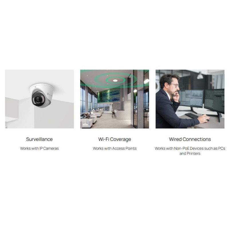 Мрежов комутатор TP-LINK Omada ES228GMP, 28 порта, 24× PoE+, Gigabit Ethernet - 7