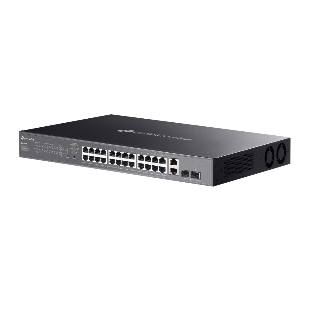 Мрежов комутатор TP-LINK Omada ES228GMP, 28 порта, 24× PoE+, Gigabit Ethernet - 9