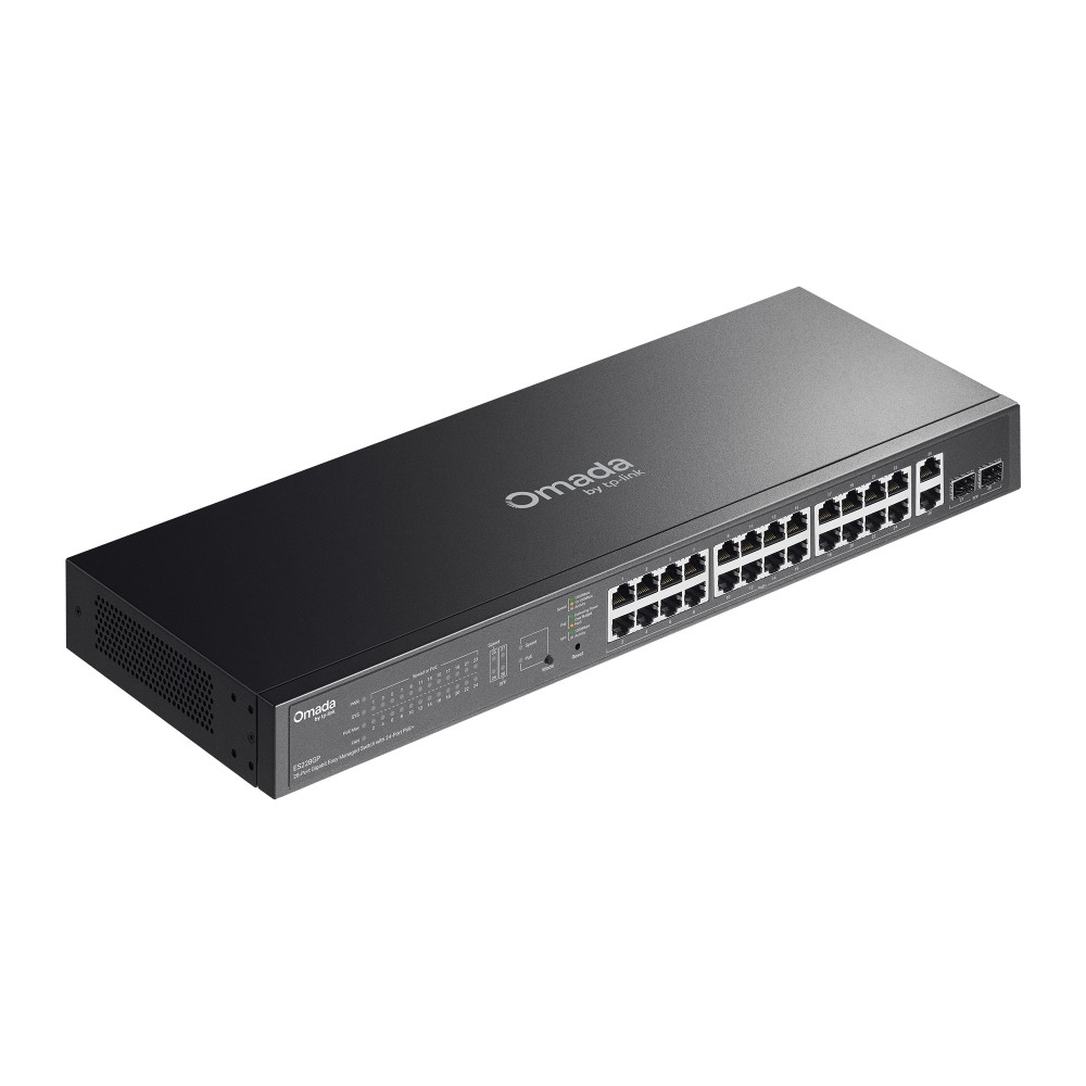 Мрежов комутатор TP-Link Omada ES228GP, 28 портов Gigabit с 24 PoE+ порта - 7