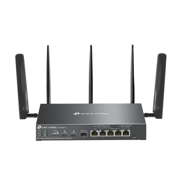 VPN рутер TP-Link Omada ER706WP-4G, AX3000, 4-портов PoE+ - 1