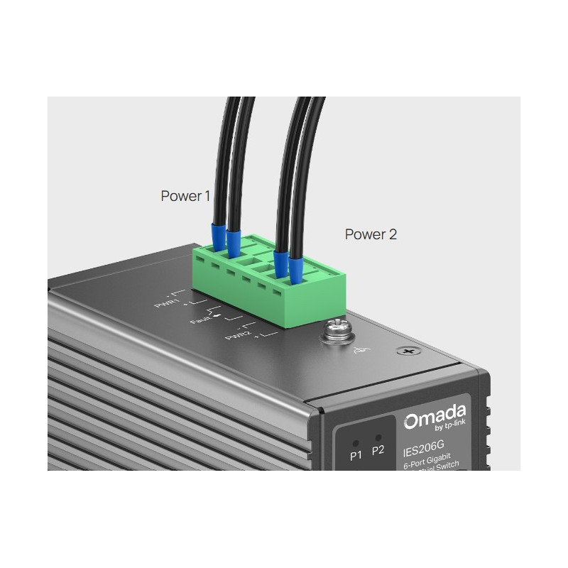 Мрежов комутатор TP-Link Omada IES206G, 6-портов гигабитов индустриален, управляем, DIN-rail монтаж - 7