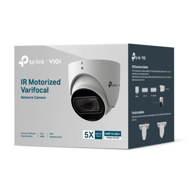 Мрежова камера TP-Link VIGI InSight S445ZI, 4MP IR моторизирана куполна Varifocal - 10