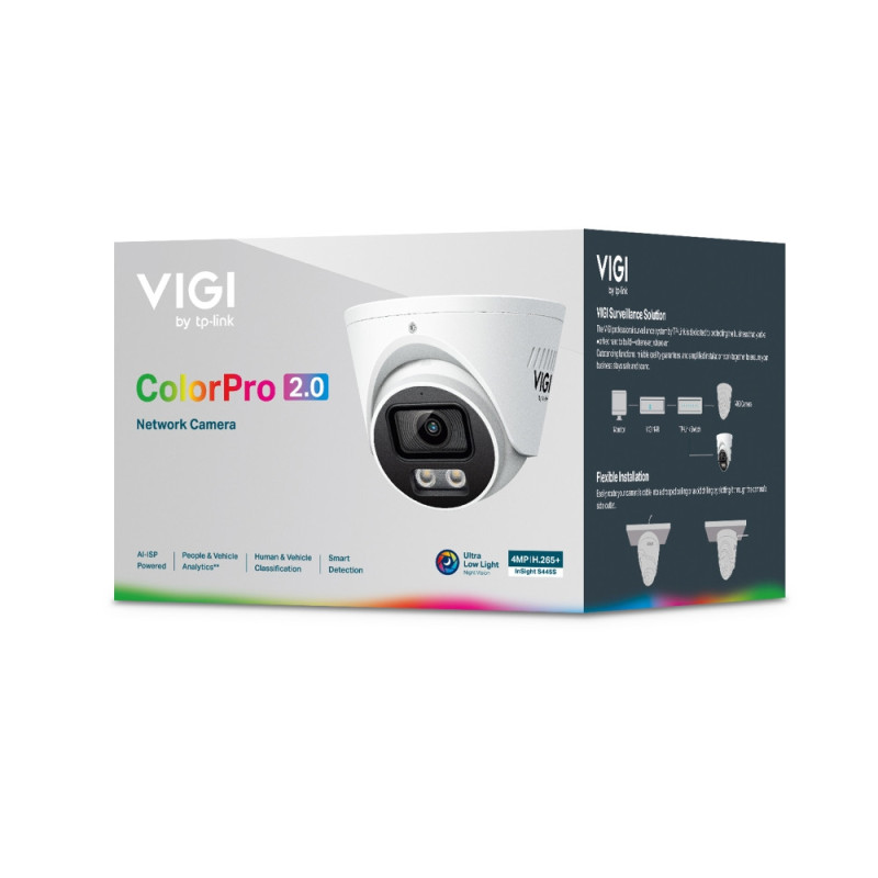 Мрежова камера TP-Link VIGI InSight S445S, 4MP, 2.8mm, куполна - 13