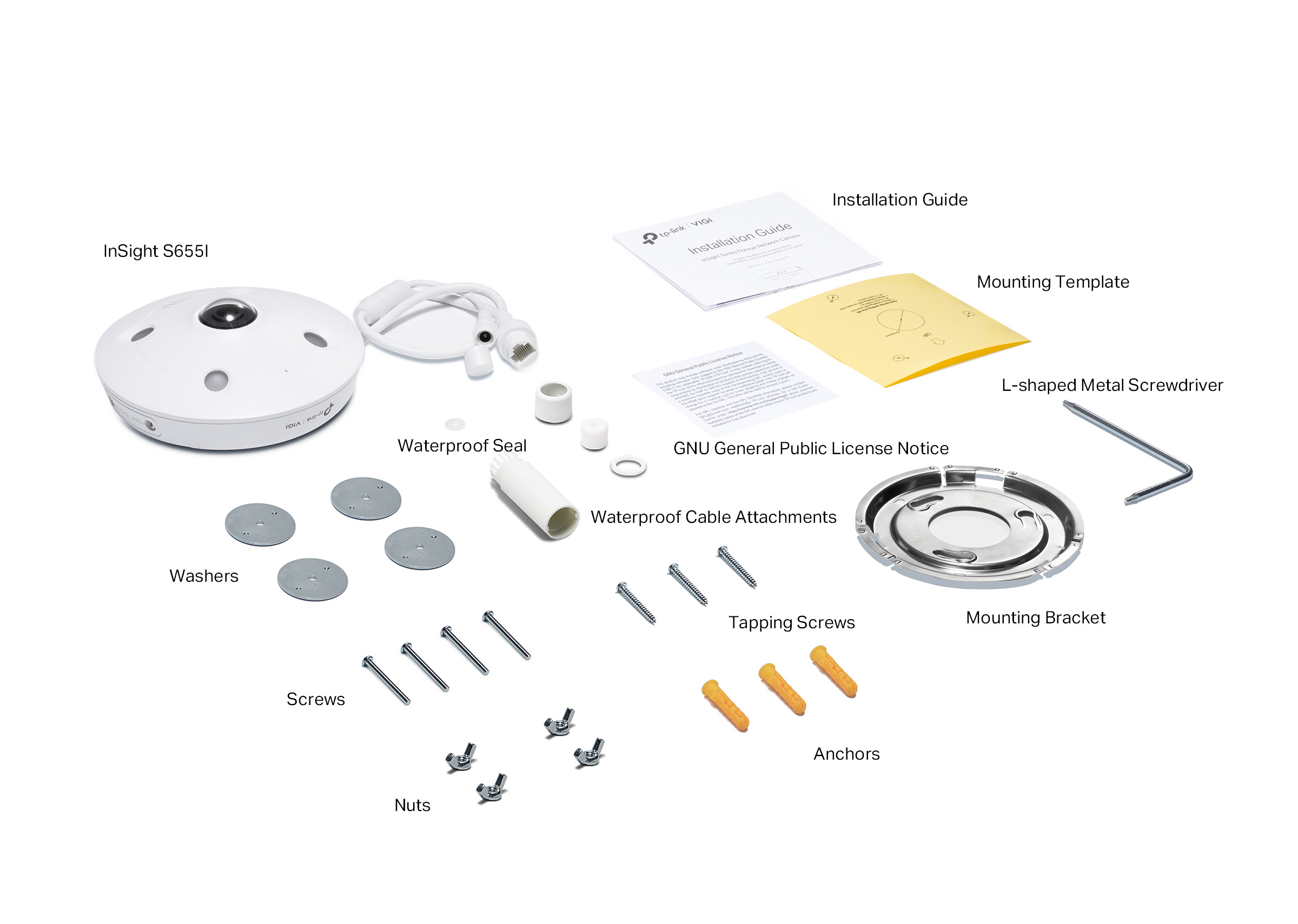 Мрежова камера TP-Link VIGI InSight S655I, 5MP Fisheye и fisheye обектив за 360° покритие без мъртви зони, IR Night Vision, MicroSD до 512GB - 3
