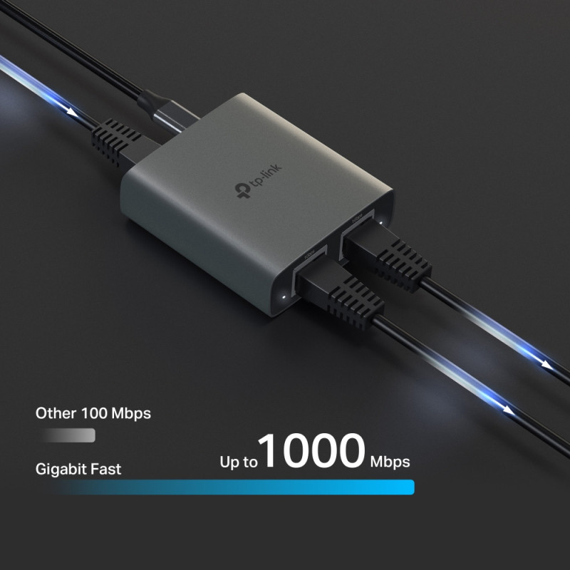 Ethernet сплитер TP-Link EH210, 1x2 Gigabit - 2