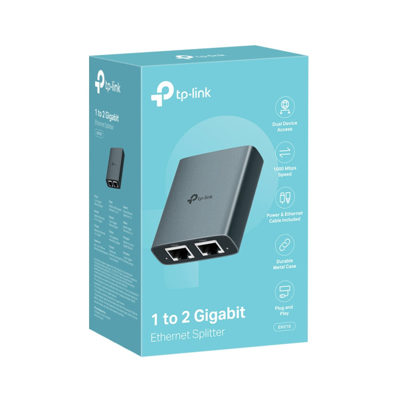 Ethernet сплитер TP-Link EH210, 1x2 Gigabit - 9