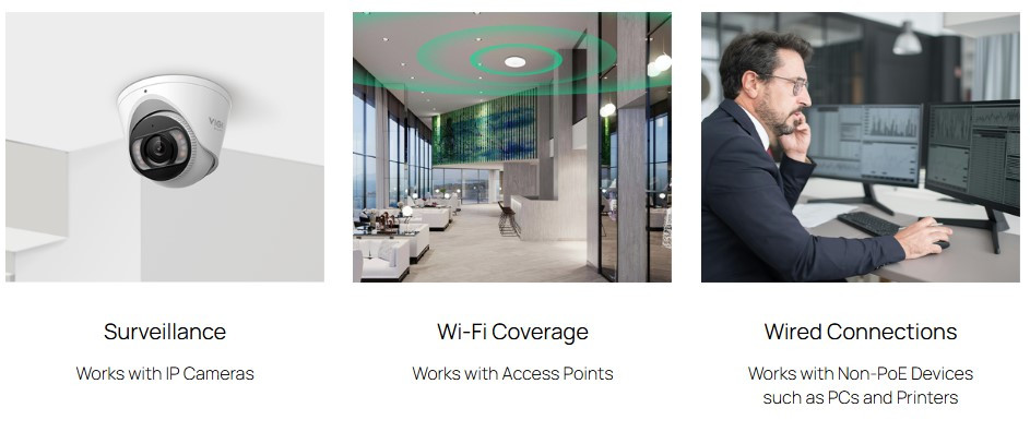 Мрежов комутатор TP-Link Omada ES208GP, 8× Gigabit PoE+ портa, Easy Managed - 6