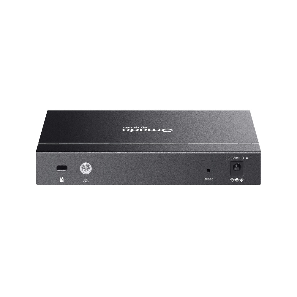 Мрежов комутатор TP-Link Omada ES208GP, 8× Gigabit PoE+ портa, Easy Managed - 8