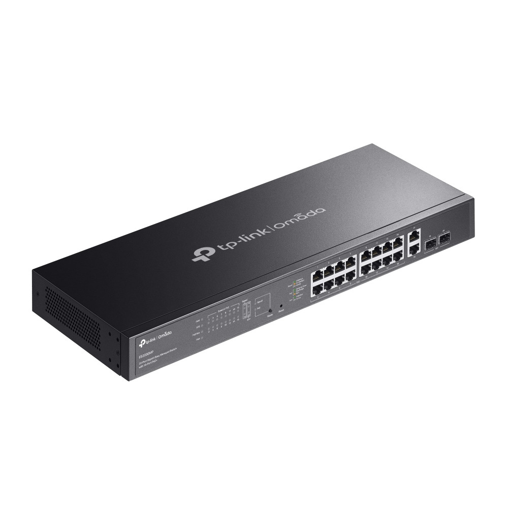 Мрежов комутатор TP-Link Omada ES220GMP, 20 порта Gigabit, 16 PoE+, управляем - 9