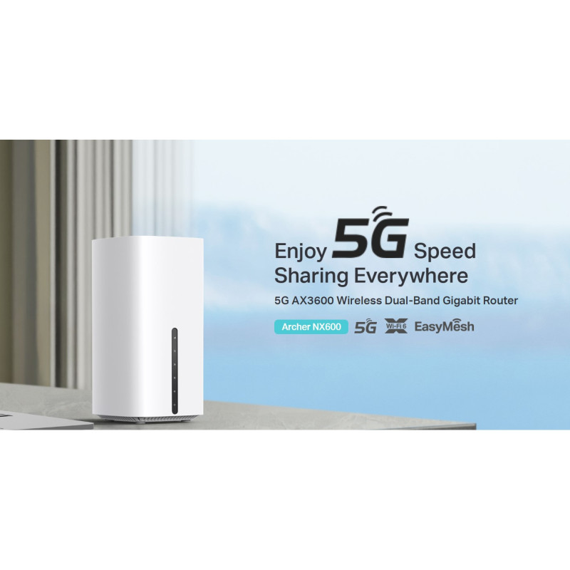 Безжичен рутер TP-LINK Archer NX600, Двубандов AX3600 2.5 Gigabit - 6