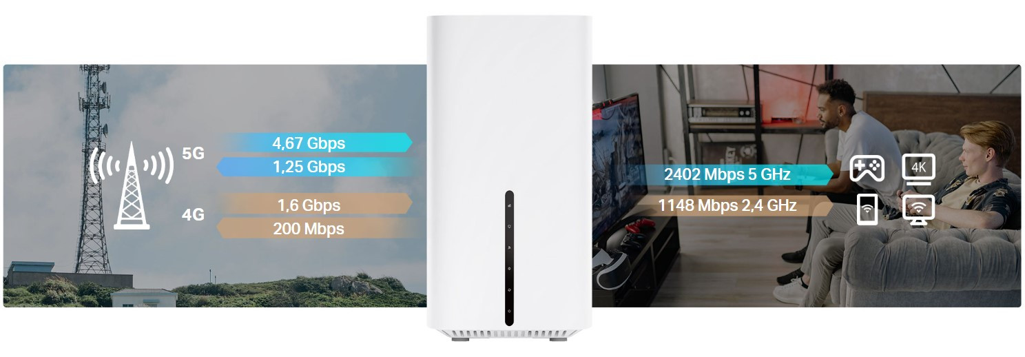 Безжичен рутер TP-LINK Archer NX600, Двубандов AX3600 2.5 Gigabit - 8