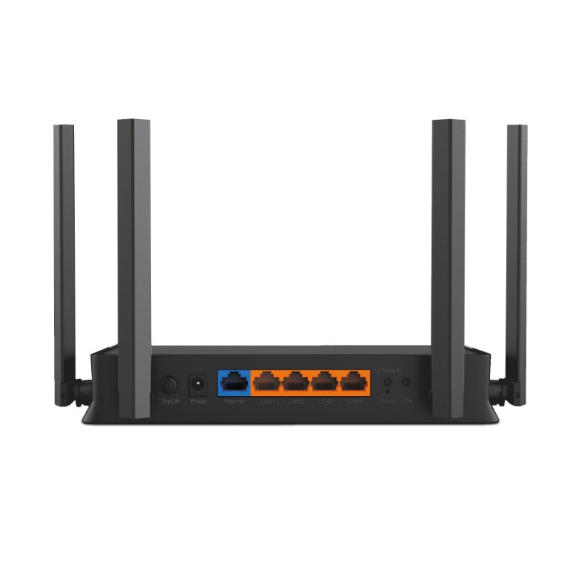 Wi-Fi 7 рутер TP-LINK Archer BE220, BE3600, 2.4 GHz 688 Mbps, 4x 1Gbps LAN, Desktop - 9
