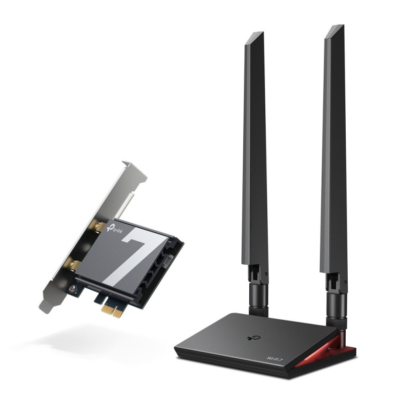 Wi-Fi 7 адаптер TP-Link Archer TBE550E, PCIe, Bluetooth 5.4, Wi-Fi 7 BE9300 - 1