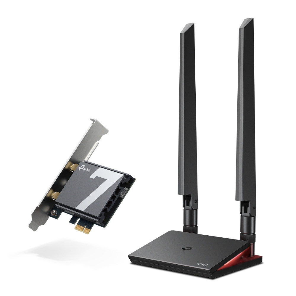 Wi-Fi 7 адаптер TP-Link Archer TBE550E, PCIe, Bluetooth 5.4, Wi-Fi 7 BE9300 - 1