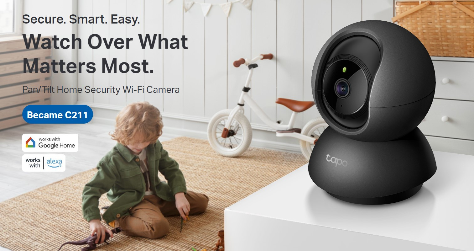 Wi-Fi Pan/Tilt камера за наблюдение TP-Link Tapo C211, 2K QHD, 2.4 GHz, вътрешен монтаж - 11