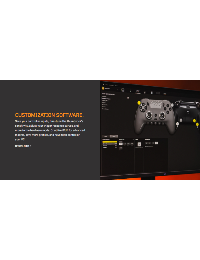 Геймпад SCUF Envision V2, с кабел, Hall Effect, черен, PC/Xbox Series X/S - 601-178-02-001-EU - 8