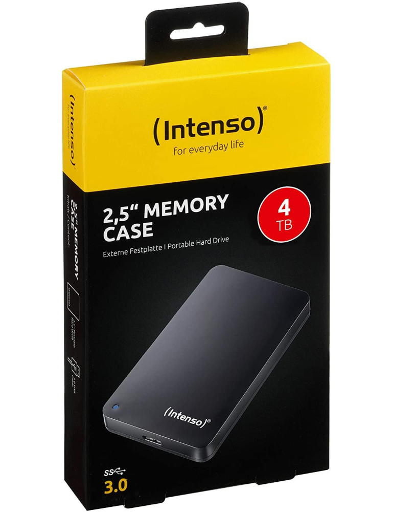 Външен хард диск Intenso, 4TB USB 3.2 Gen1 2.5" - INTENSO-HDD-4TB-EX-BK - 3