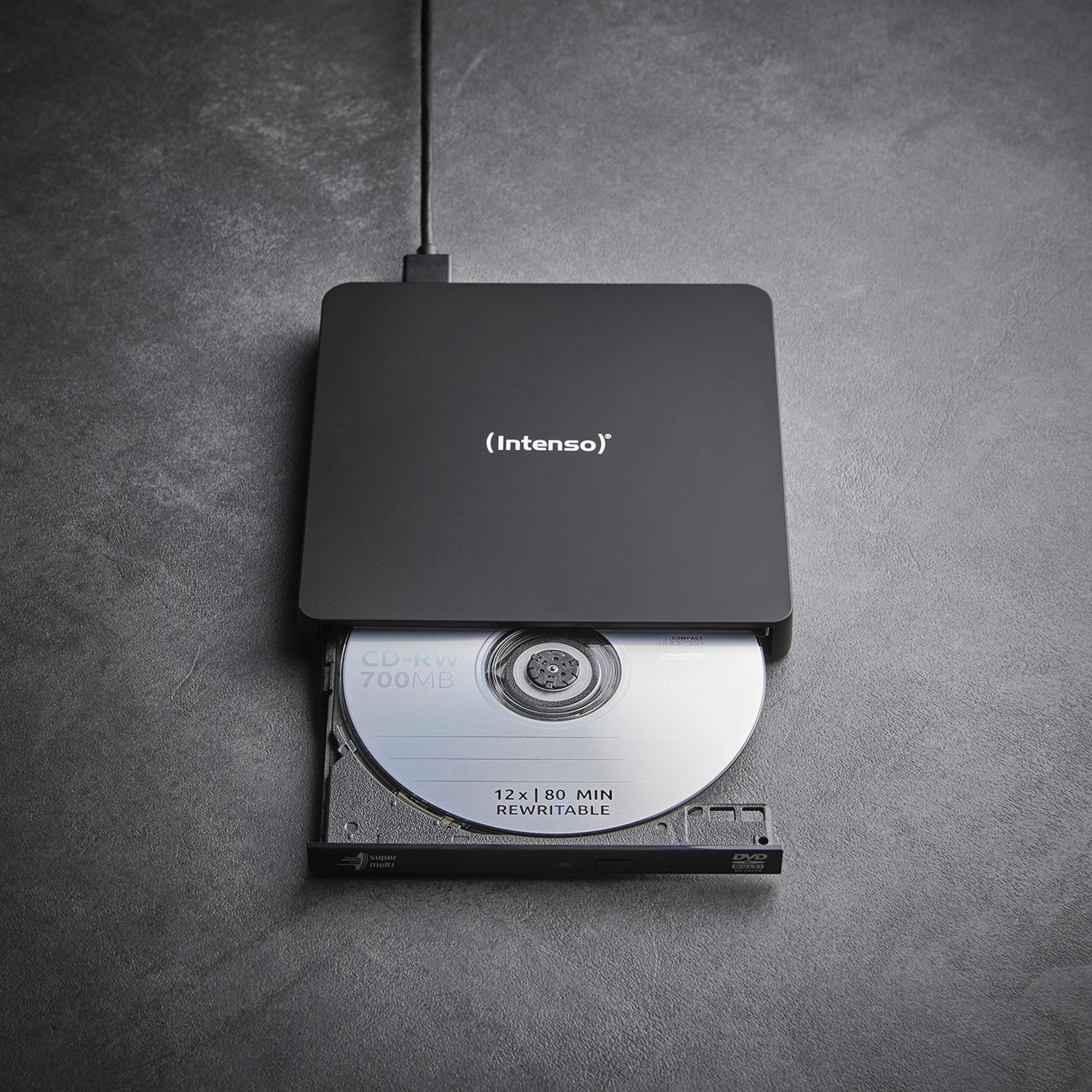 Външно Blu-ray записващо устройство Intenso EOD500D, Blu-ray Slim, USB 3.2, Външен, Черен - DVD-RW-INTENSO-EOD500D - 2