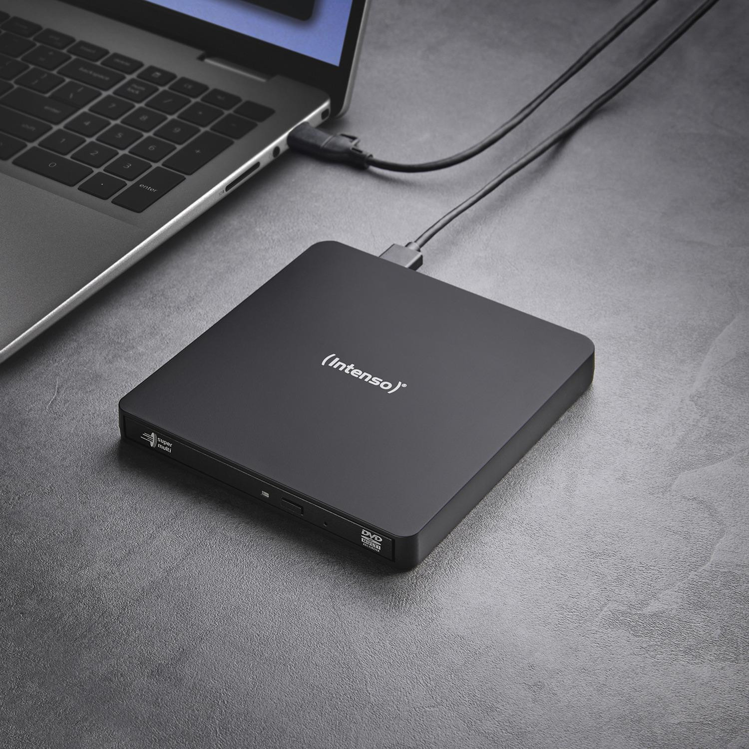 Външно Blu-ray записващо устройство Intenso EOD500D, Blu-ray Slim, USB 3.2, Външен, Черен - DVD-RW-INTENSO-EOD500D - 3