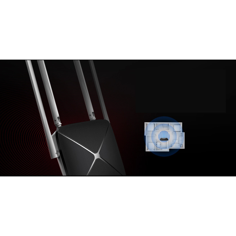 Безжичен рутер Mercusys AC12 AC1200, двулентов - 5