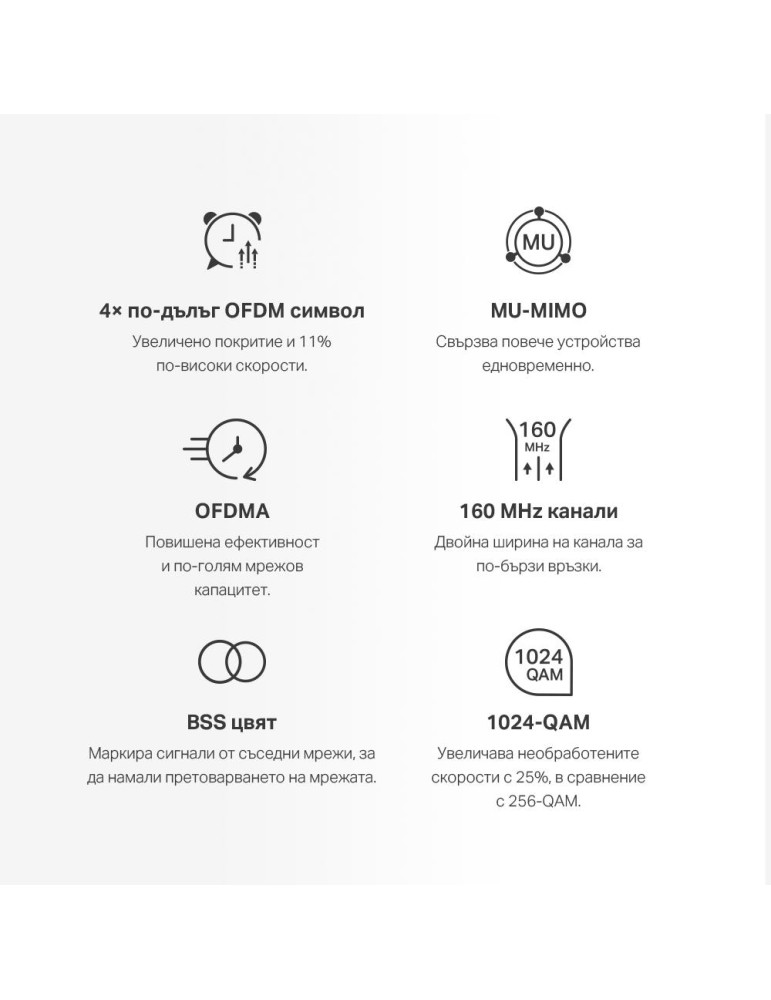 Безжична Wi-Fi Mesh система Mercusys Halo H80X 2-pack, AX3000, Wi-Fi 6 (IEEE 802.11ax/ac/n/a) - 4