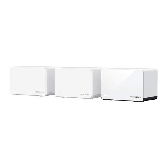 Безжична Wi-Fi 6 Mesh система Mercusys Halo H85X (3-pack), AX3000, 2.4 GHz 574 Mbps, Desktop - 1