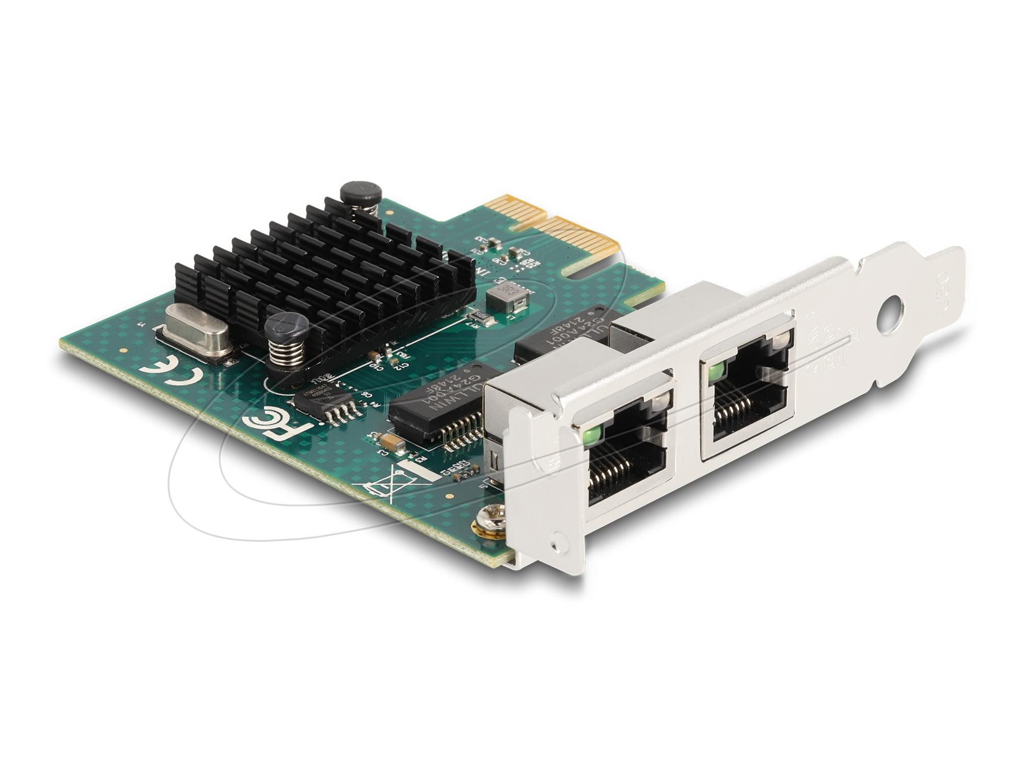 Мрежова карта DeLock, 2x Gigabit LAN RJ-45, PCI Express x1 - DELOCK-88205 - 3