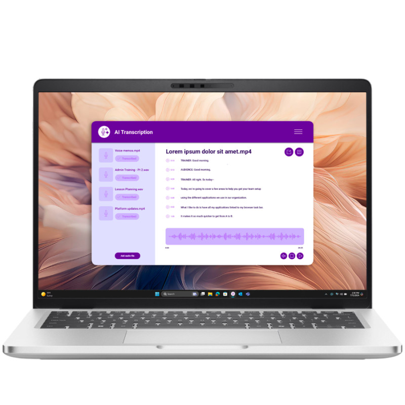 Лаптоп Dell Pro 14 Plus, 14.0" FHD, Intel Core Ultra 5 235U, 16GB DDR5, 512GB SSD, Windows 11 Pro - PB14250_U5U16G512G_WIN - 1