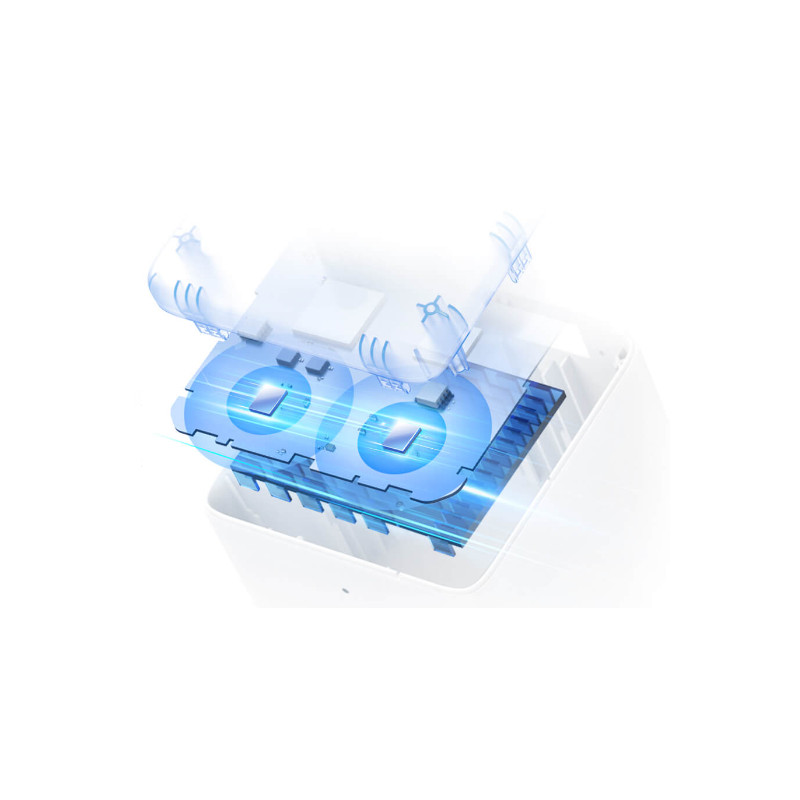 Безжична Wi-Fi 6 Mesh система Mercusys Halo H60X (3-pack), AX1500, 2× Gigabit LAN, вътрешни антени - 8