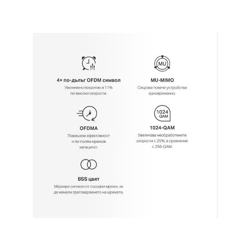 Безжична Wi-Fi 6 Mesh система Mercusys Halo H70X(2-pack), AX1800 - 5