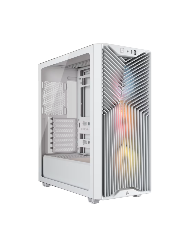 Кутия за компютър Corsair 3200D RS ARGB, Middle Tower, ATX/Micro ATX/Mini ITX, Бял - CC-9011345-WW - 1