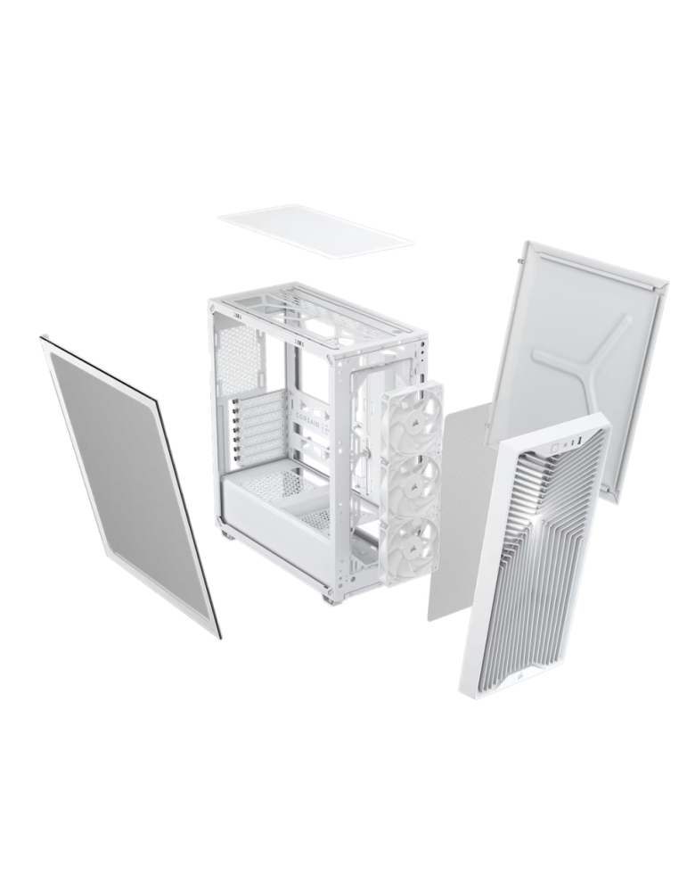 Кутия за компютър Corsair 3200D RS, Middle Tower, ATX/Micro-ATX/Mini-ITX, Бял - CC-9011335-WW - 3