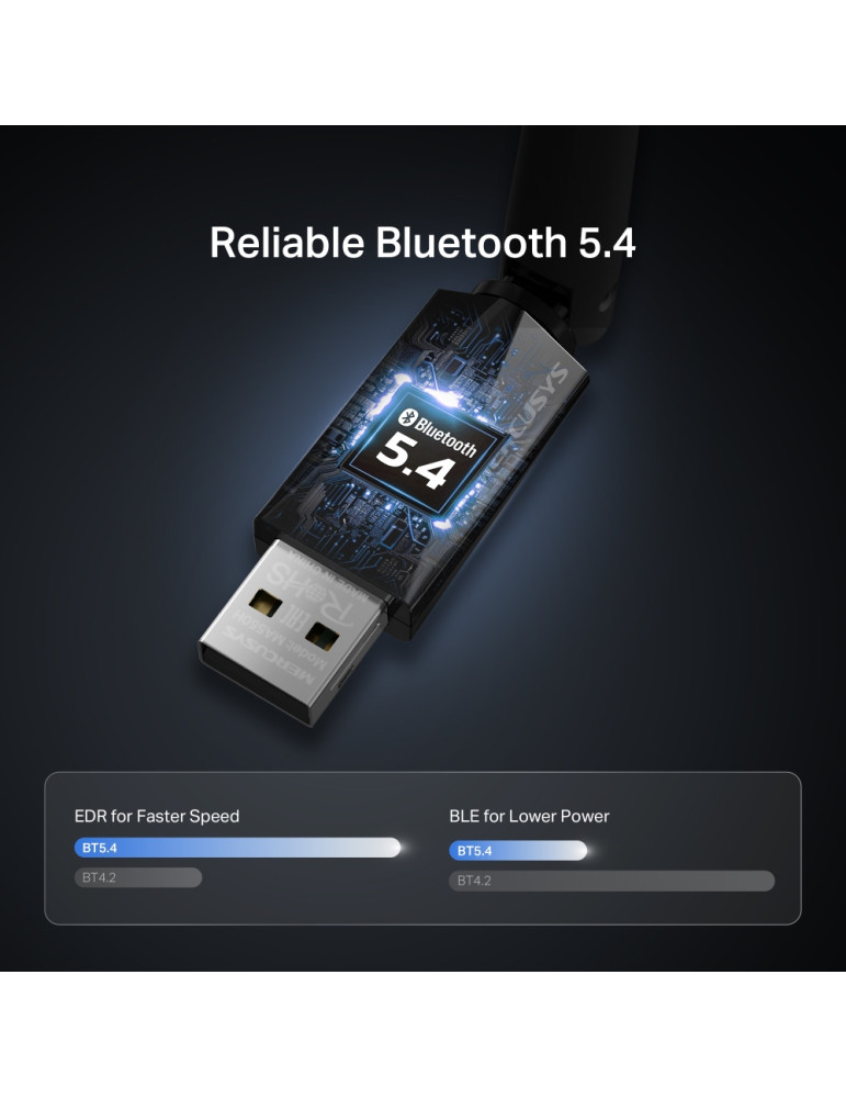 Bluetooth адаптер Mercusys MA550H, 2.4GHz - 3